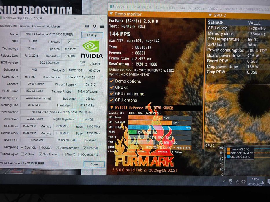 PC Gaming Intel i5-9600K, RTX 2070 Super, 32GB, SSD M.2 512GB