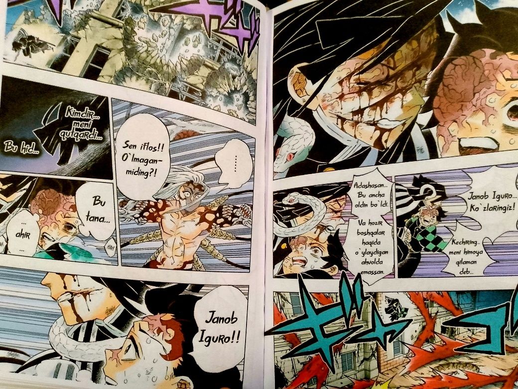 Iblislar qotili manga 22 (Demon slayer) oʻzbek tilida