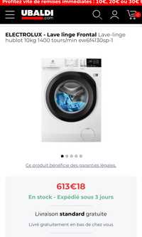 Masină de spălat rufe 10kg Electrolux Perfect Care 600 EW6F4130SP