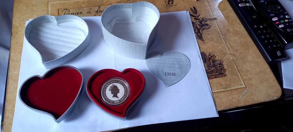 Два долара от 2008,сребро със сертификат