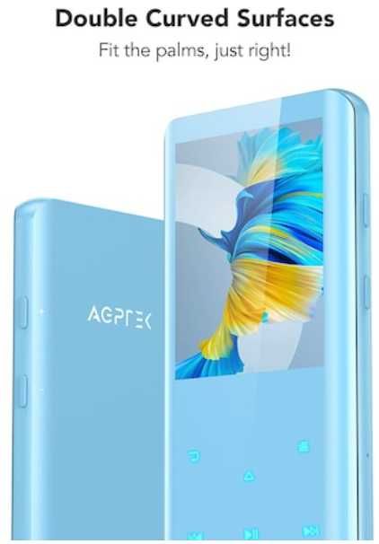 MP3 Player 32Gb, BT 5.0, ecran curbat 2.4 inch,card pana 128Gb Sigilat