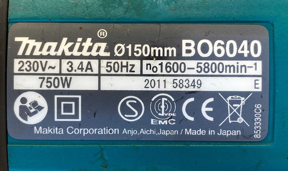 Makita BO6040 - Комбиниран ротационен шлайф