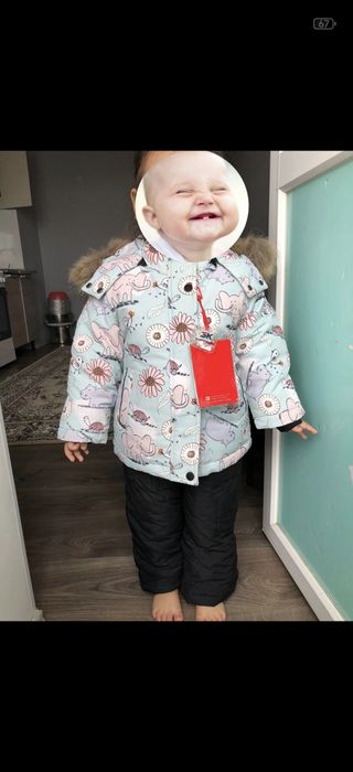 Зимний детский комбенизон и куртка