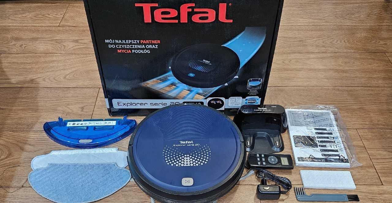 Робот-пылесос Tefal X-plorer RG6871 WH синий.