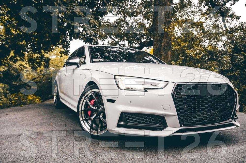 Grila Centrala Audi A4 B9 8W (2016-2019) RS4 Design Negru Lucios