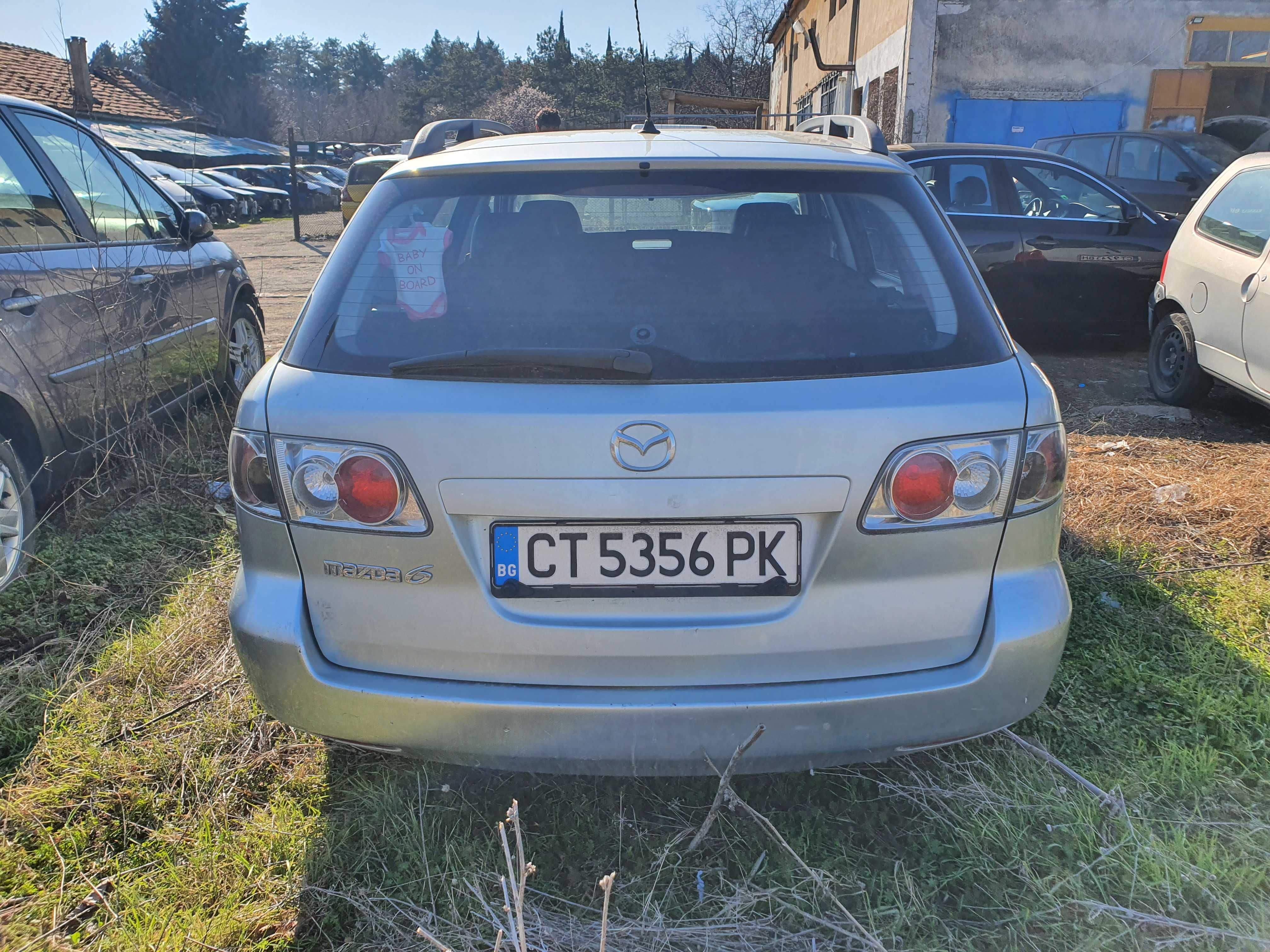 ПРОДАВАМ MAZDA/МАЗДА 6 КОМБИ 2.0д. 136к. 2004г. на части