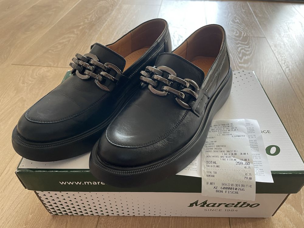 Pantofi piele Marelbo marime 37.5