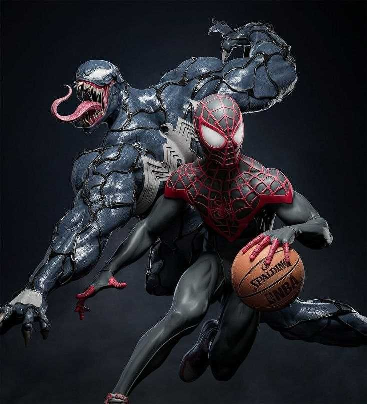 Figurina Custom Pictata Manual Spider-Man Venom Marvel