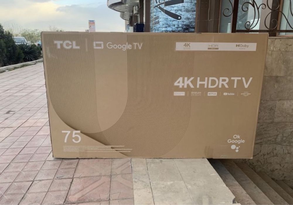 телевизор TCL 75 2023 new model smart 4К Доставка бесплатно