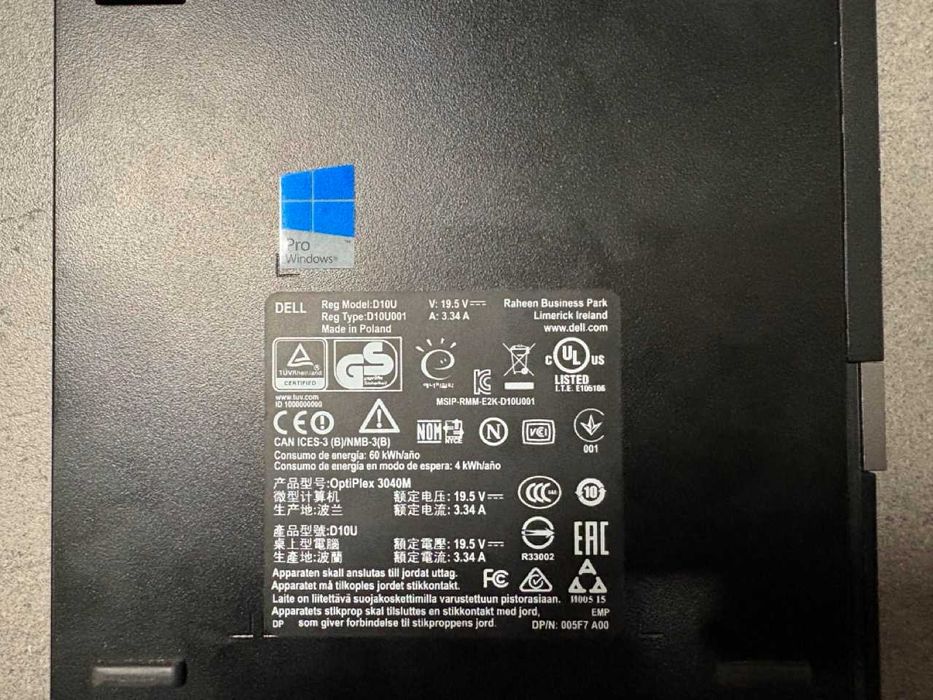 Dell OptiPlex 3040 - Pentium G4400T | 16GB DDR3 | 256 GB SSD