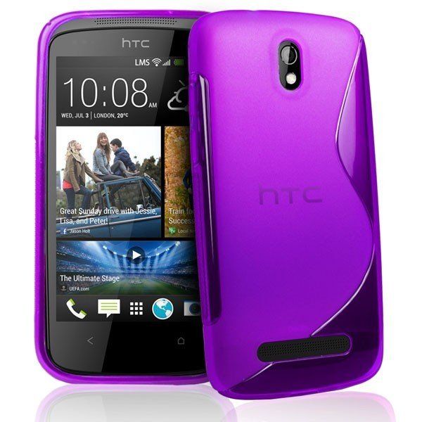 Husa HTC Desire 500 + folie protectie display + stylus