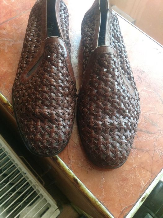Pantofi piele împletiți 44