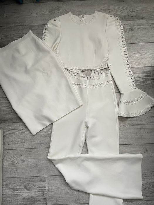Compleu alb- 3 piese