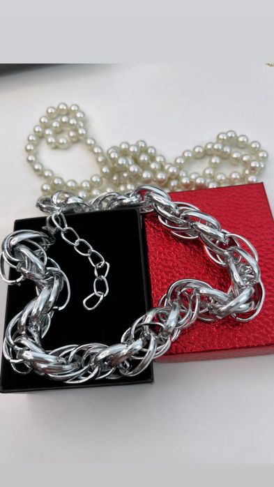 серебро класика ожерелье АЛМАТЫ