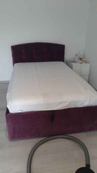 Pat copii + saltea 115x180