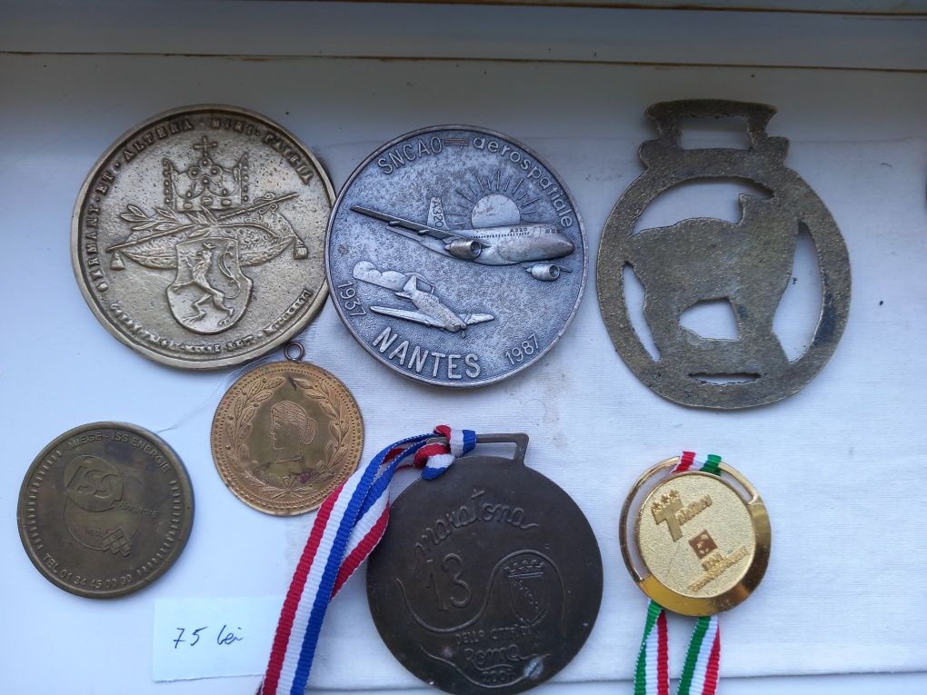 Medalii, monezi China, USA, Belgia