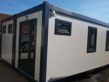 Vand container modular tip casa de locuit din structura metalica învel