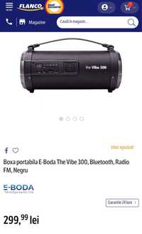 MDM vinde: Boxa portabila E-Boda The Vibe 300, Black.