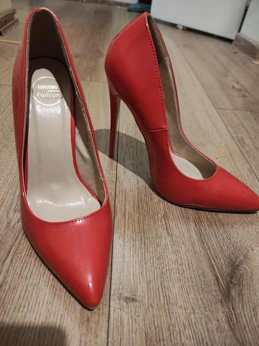 Pantofi stiletto noi 37 toc 12 cm