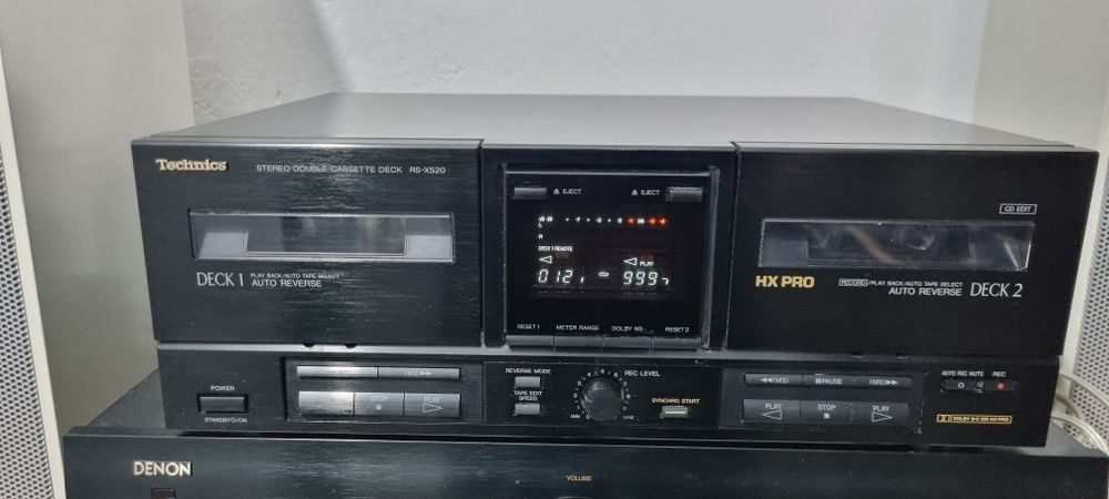 Dublu deck si cd player Technics, dimensiune mai mica