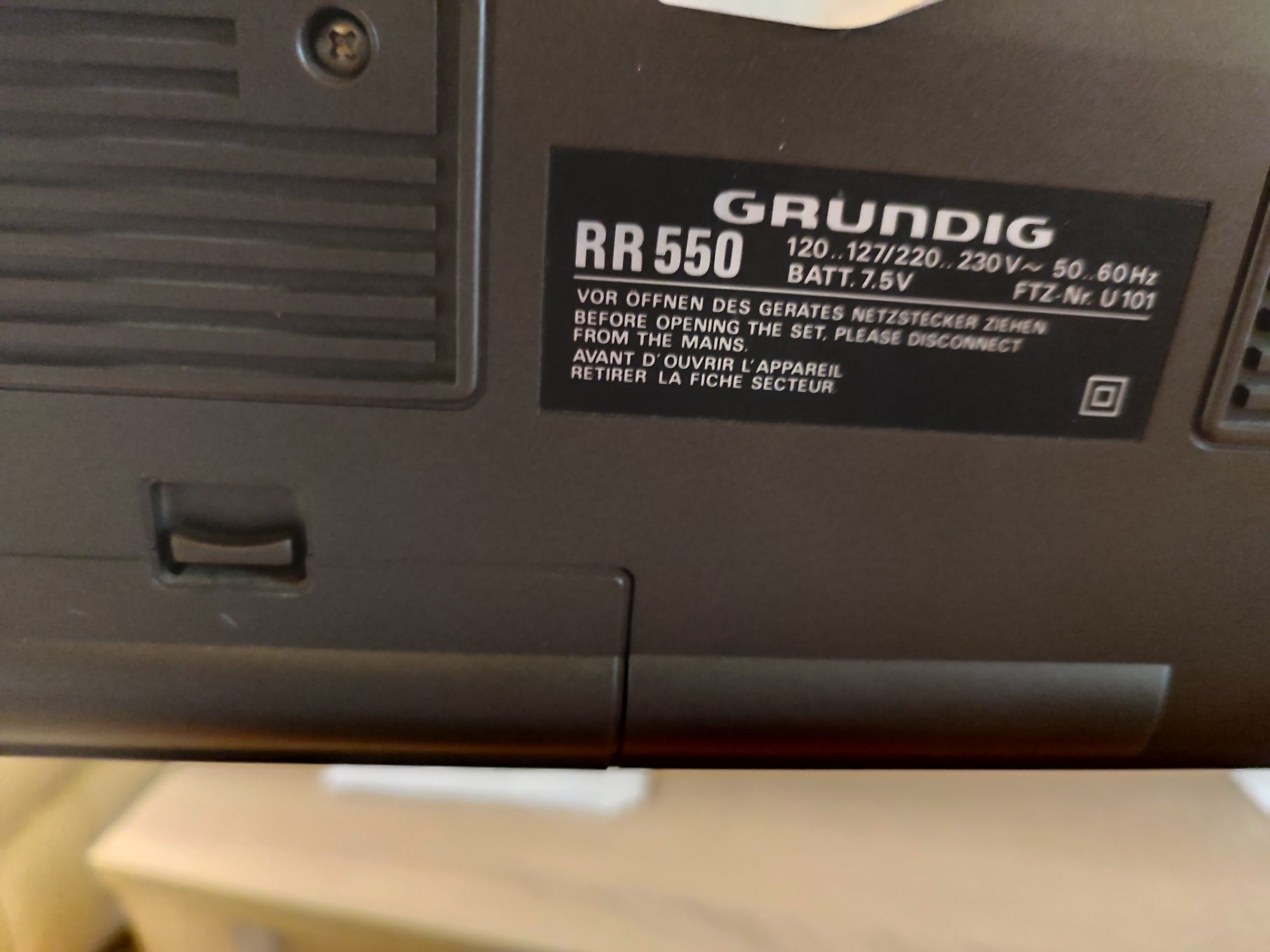 Radio Grundig RR 550 stereo model rar