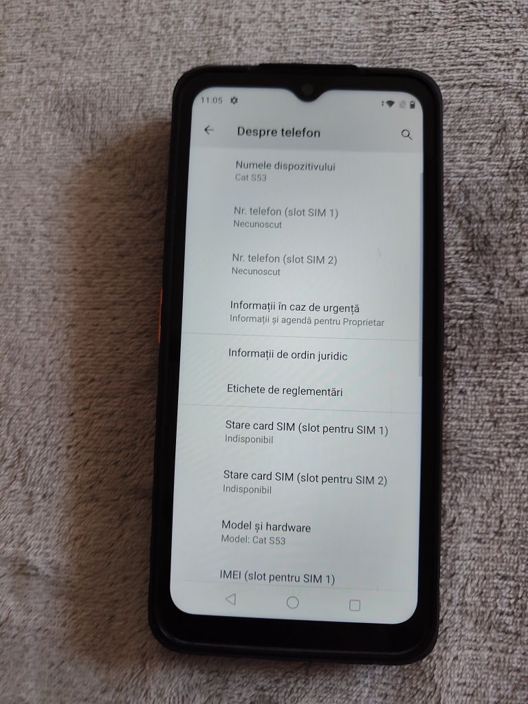 Cat s53 5g, 6gb ram, 128gb, 48mpx, telefon rezistent