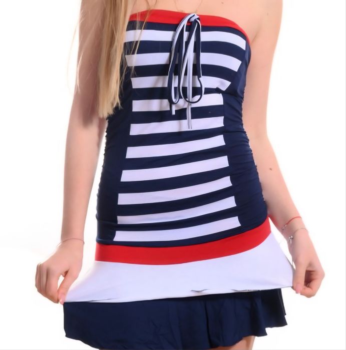 Моряшка рокля цветна