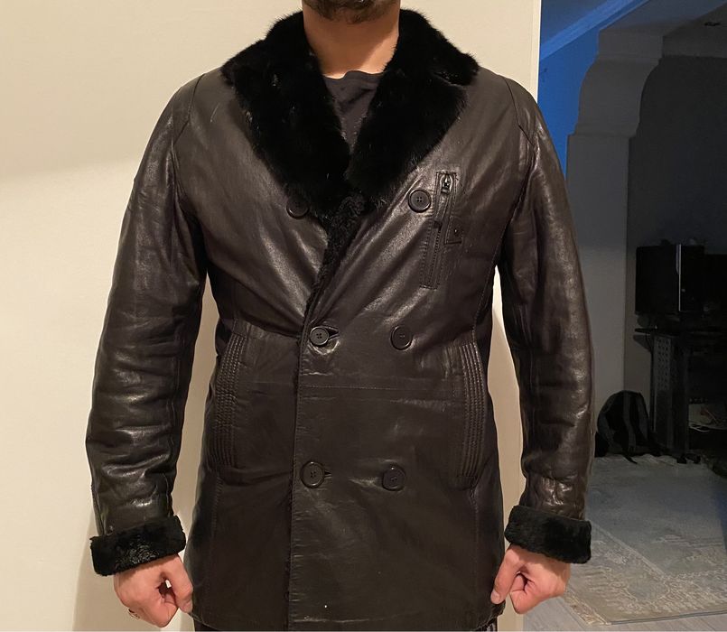 Кожаная дубленка в идеальном состоянии!