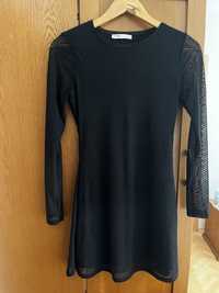 Къса черна рокля на точки, Размер 34-36