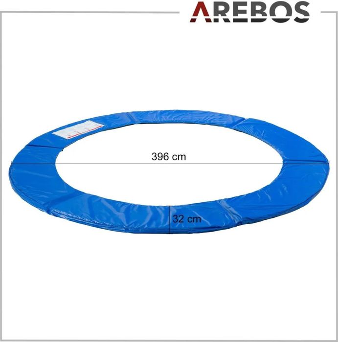 Предпазно покривало за батут 396-400см Arebos, синьо