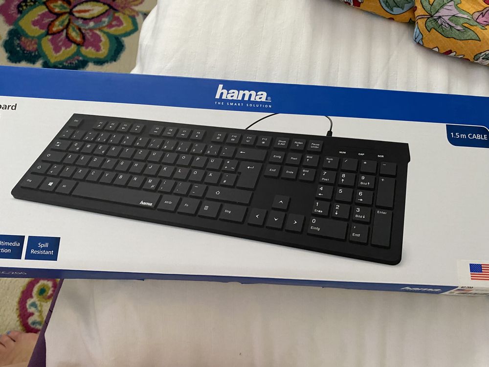 Tastatura neagra calculator