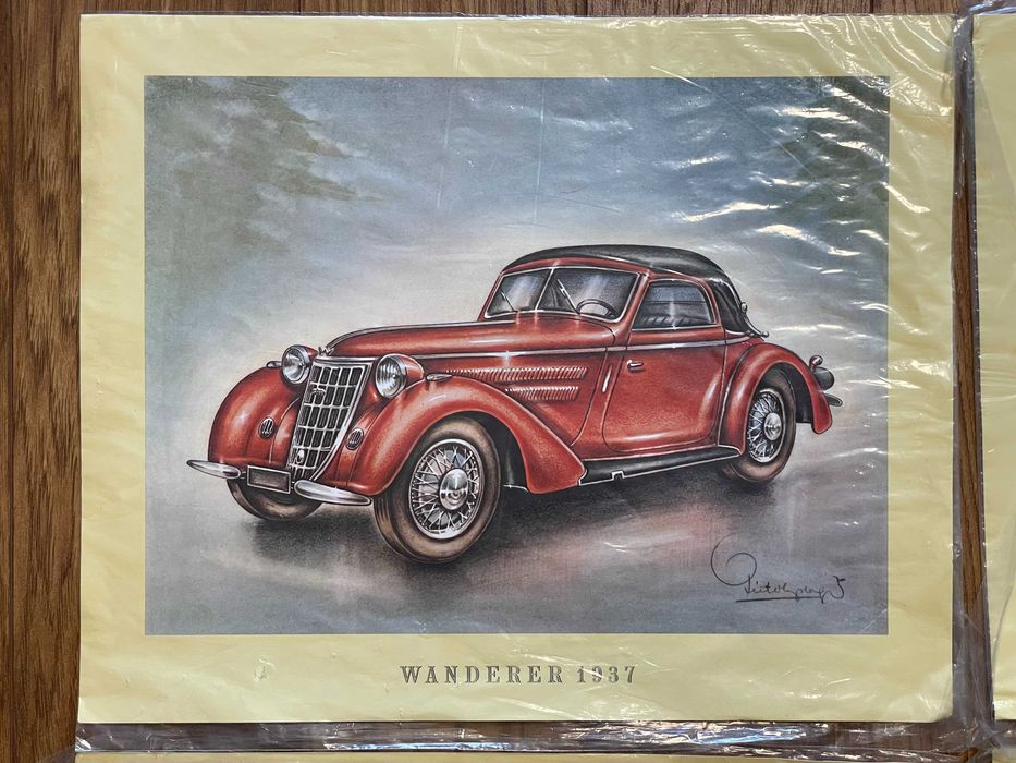 Комплект картини ретро автомобили