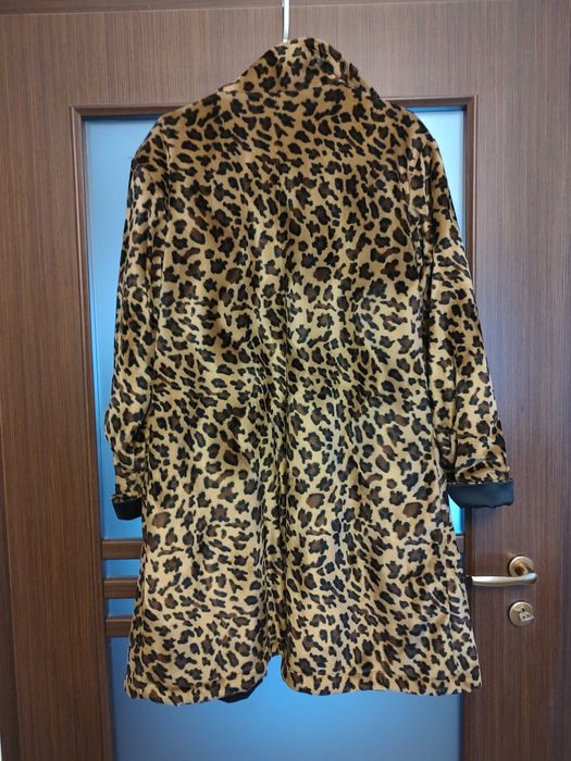 Palton/pardesiu leopard, captuseala vatelina subtire