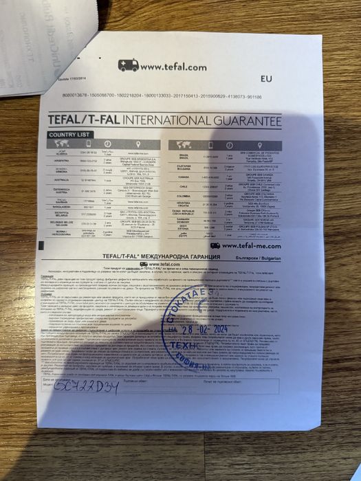 Tefal optifrill Xl ползван 2 пъти
