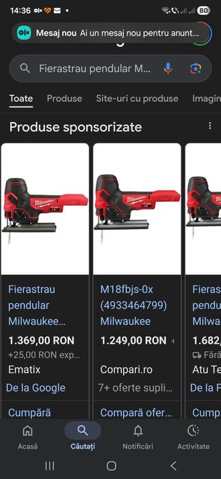 Fierastrau pendular Milwaukee M18 FBJS