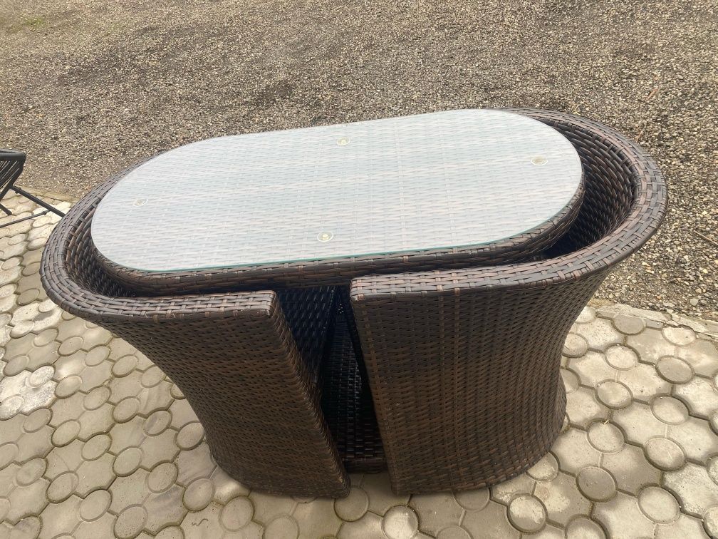 Set mobilier grădină din ratan