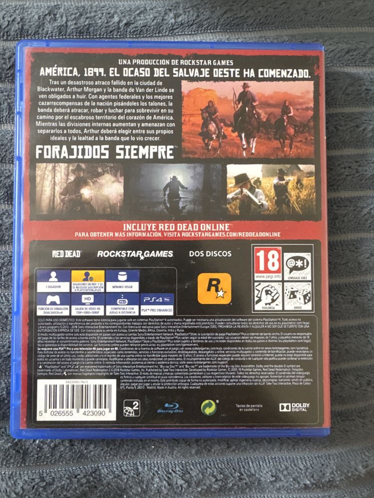 Red Dead Redemption 2 диск на ps4 и ps5