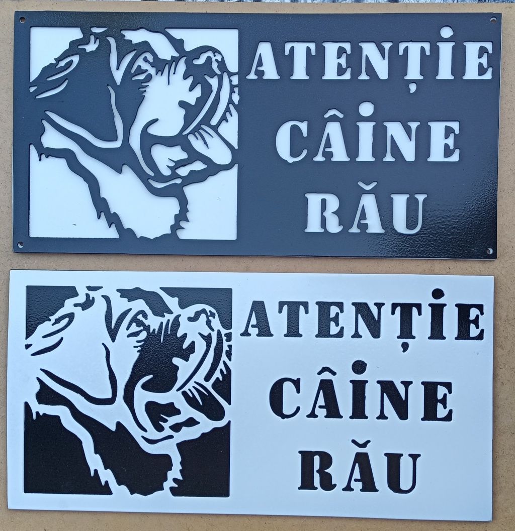 Plăcuță avertizare câine rau