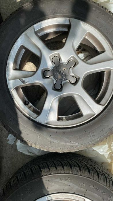 4 jante cu cauciucuri de iarnă, 2023, 225/55/16, Audi A4B8, Rm.Valcea