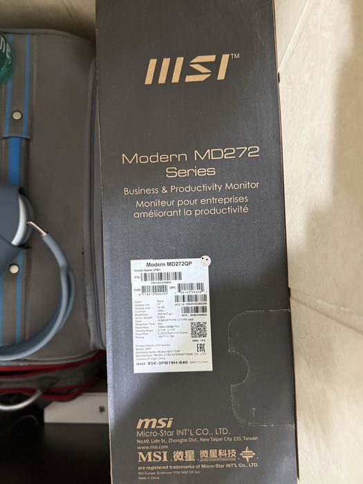 Монитор MSI Modern md272, QHD 2K, 75 hz