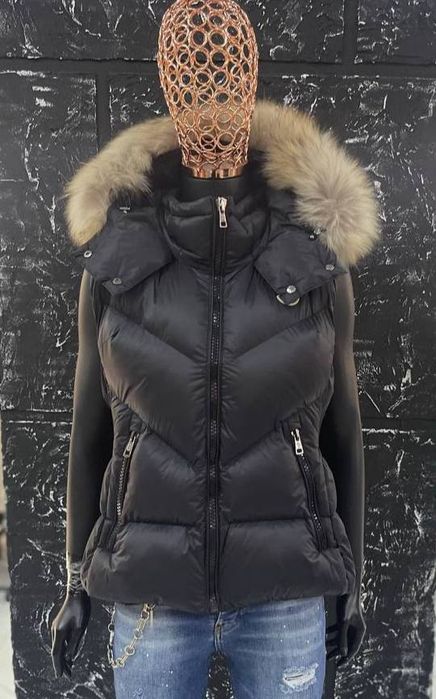 Vesta dama blană naturală