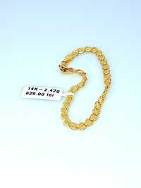 Bijuteria Royal brățară din aur 14k 2.42 gr