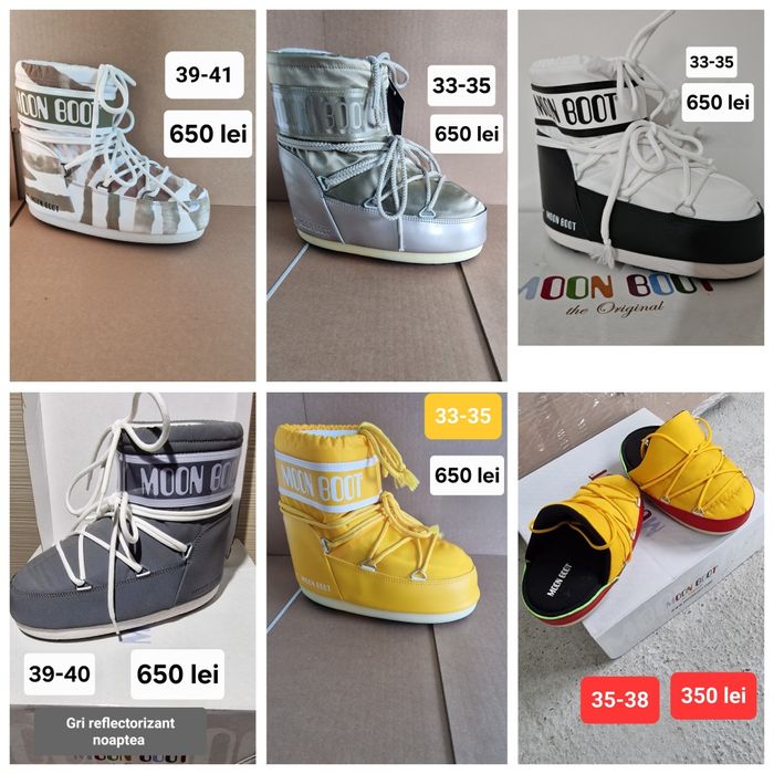 Moon boot original diferite modele și mărimi
