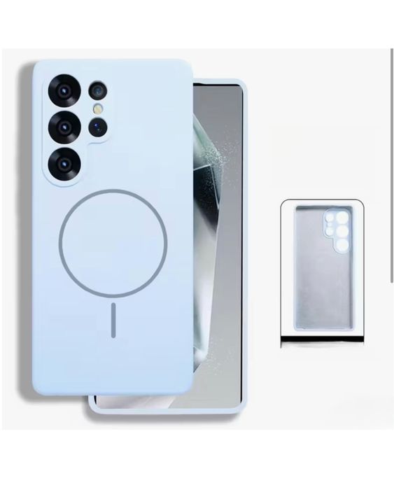 Samsung S24 S25 FE PLUS ULTRA Husa Magnetica Interior Alcantara