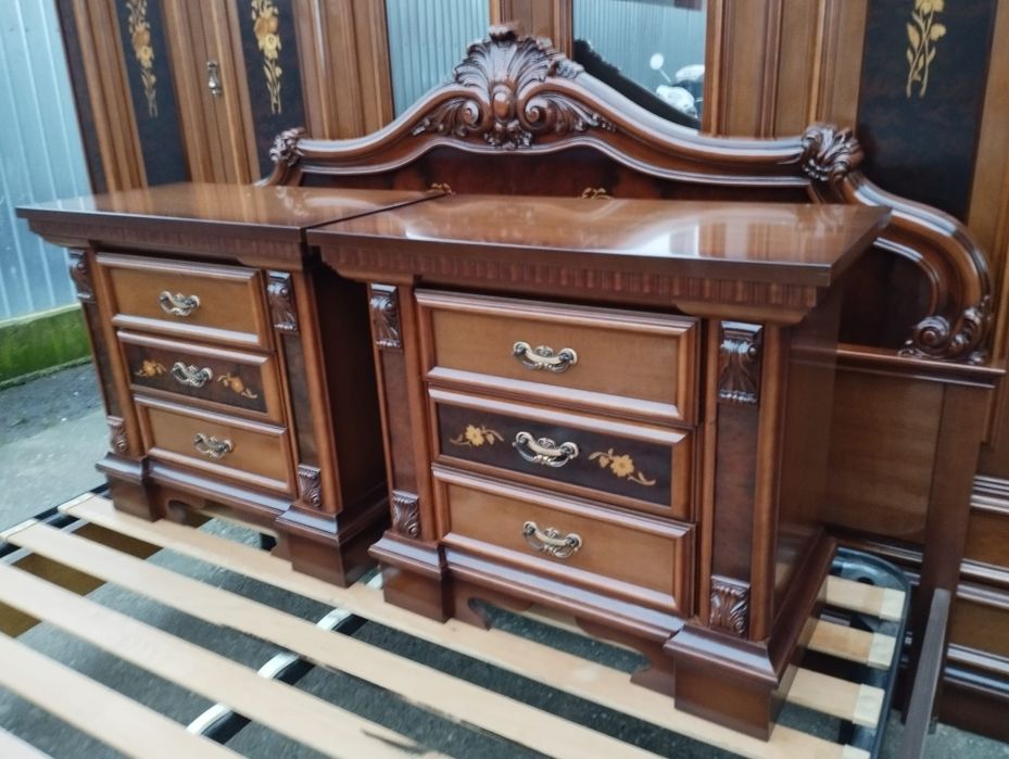 Dormitor complet vintage din lemn masiv NUC