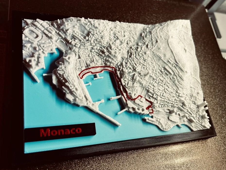 Формула 1 Монако писта 3д принтиране