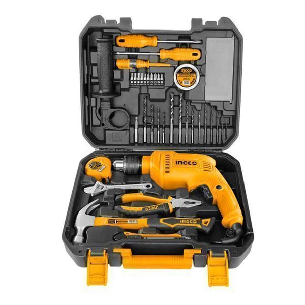 Комплект инструменти 115 части с бормашина 680w ingco