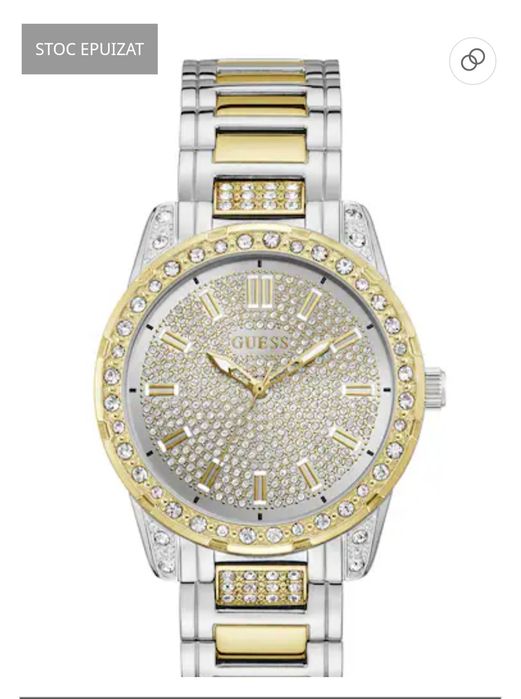Ceas Guess din otel inoxidabil cu model bicolor