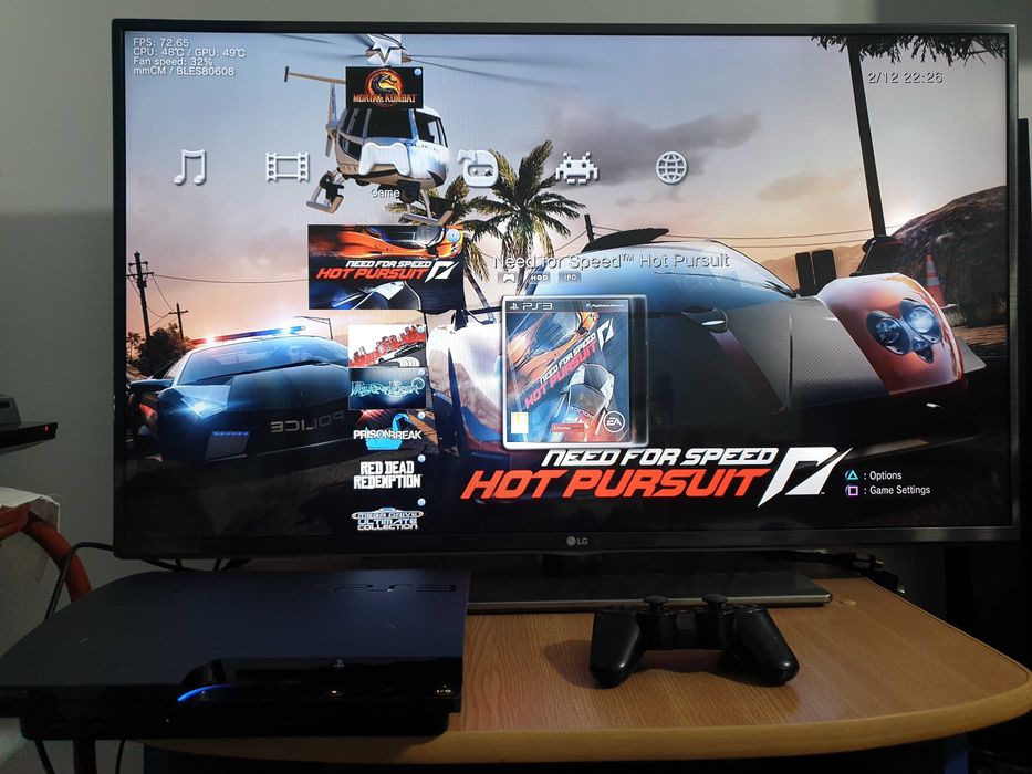 PS3 modat CFW 320 GB + 40 jocuri (GTA V, Red Dead, God of War, NFS)