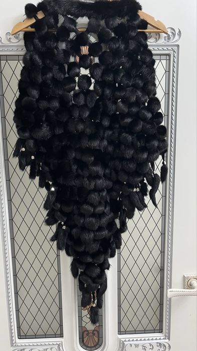 Норка шарф,новый